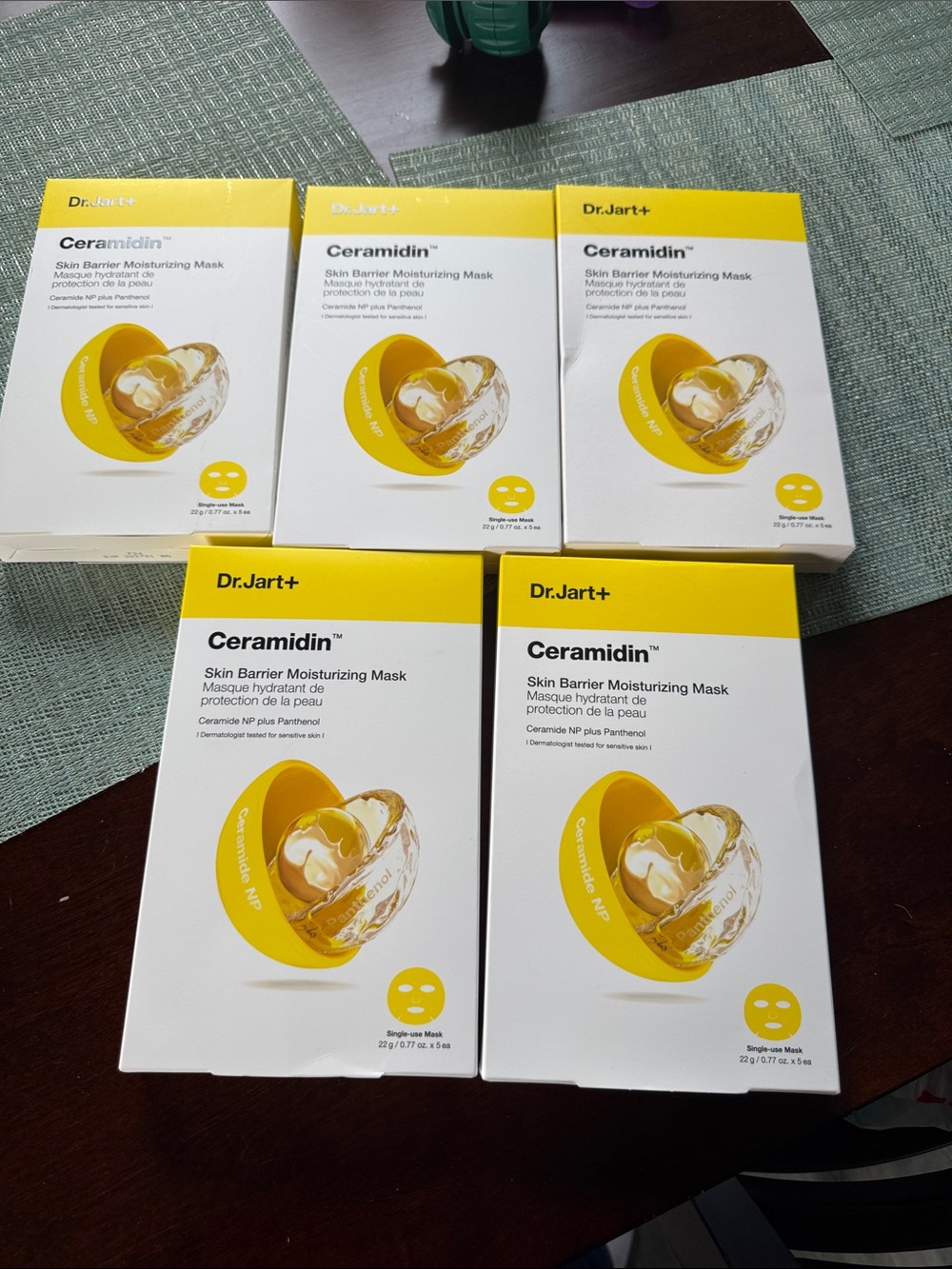 Dr. Jart+ Skin Barrier Moisturizing Mask – 5 boxes of 5 single use mask